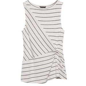 Banana Republic Luxespun Twist-Front Top Sz S